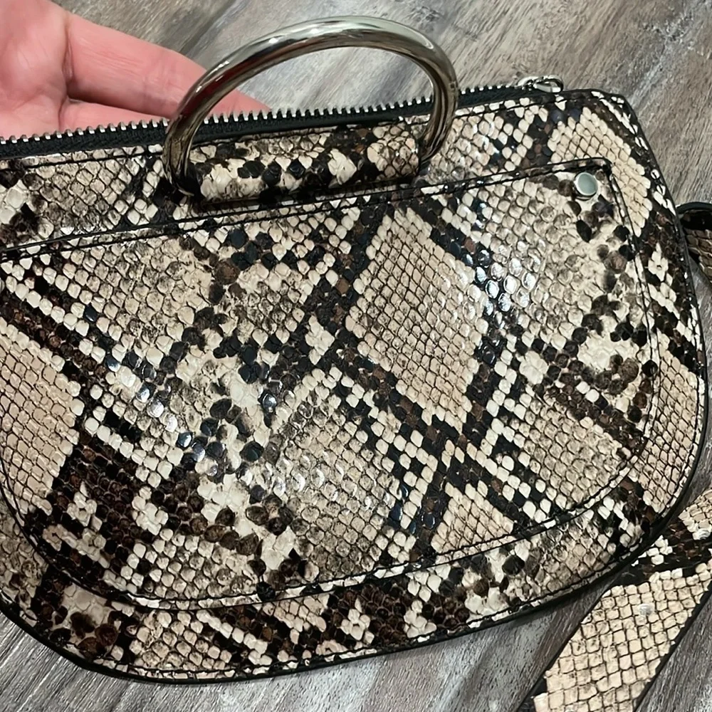 ZARA Snake Print Python Belt Bag Fanny Pack
